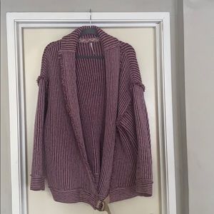 Rare Free People Fringe Trimmed Oversized D Ring